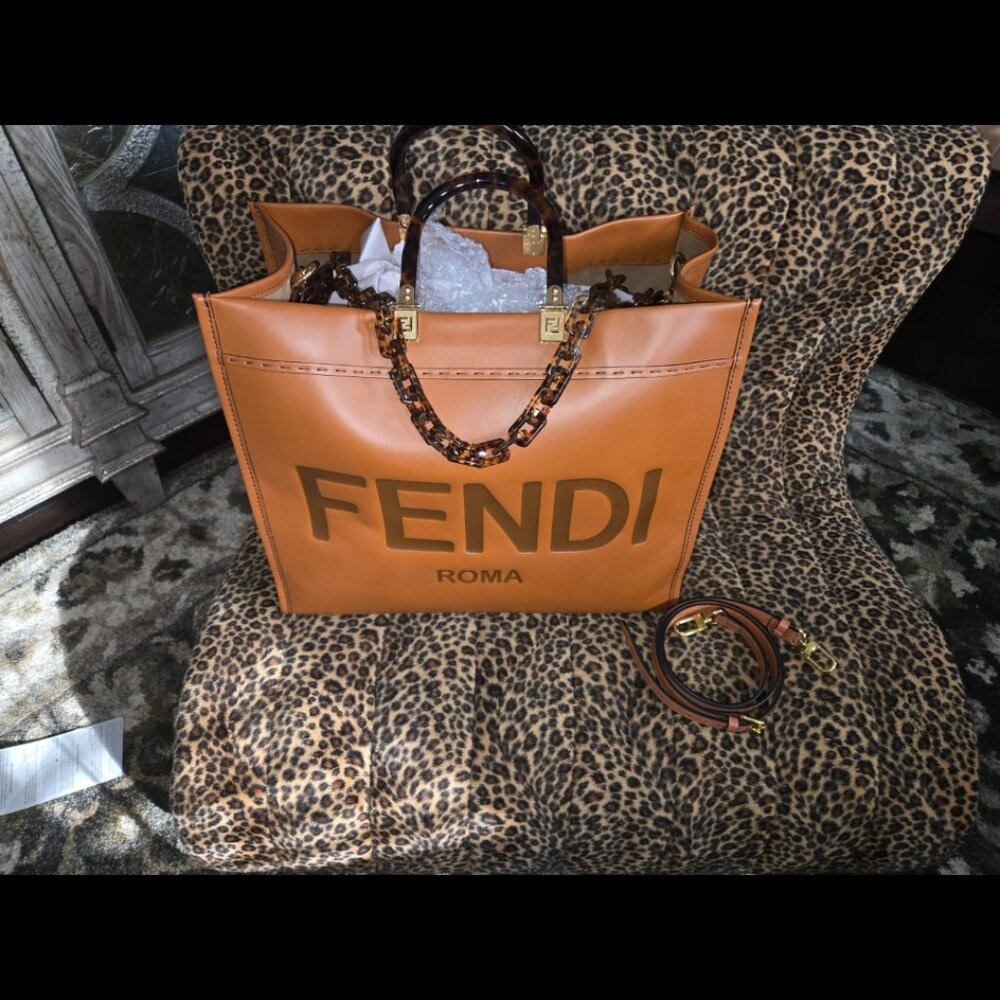 Pristine Authentic Fendi Roma Satchel